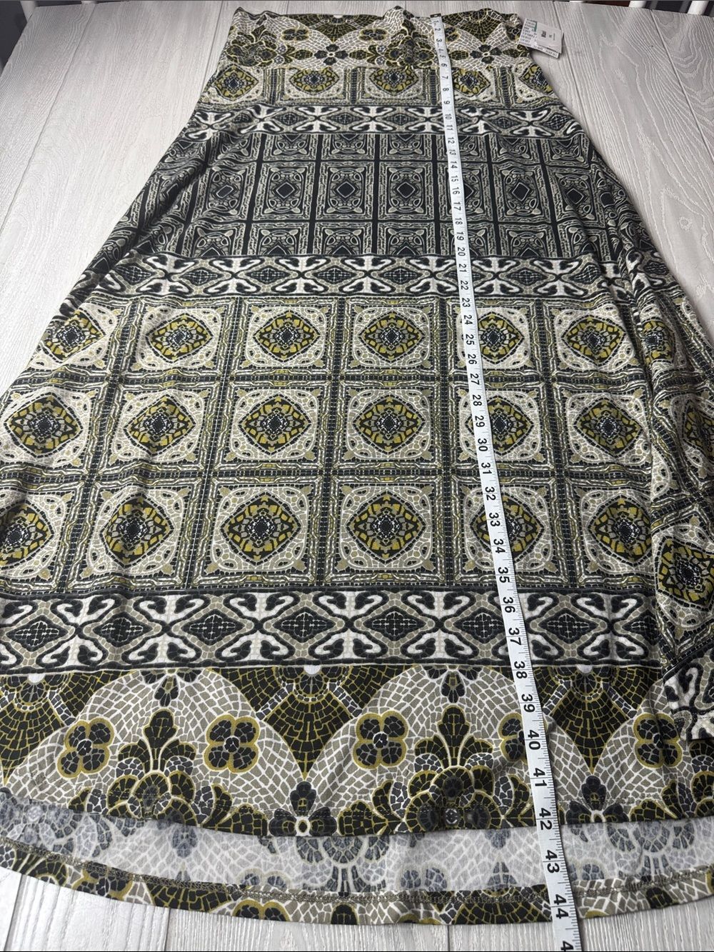 NWT XL Maxi skirt, Black and brown, Office- School, halter dress, LuLaRoe - Picture 4 of 5